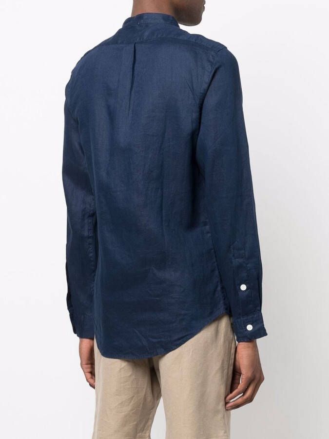 Polo Ralph Lauren Linnen overhemd Blauw