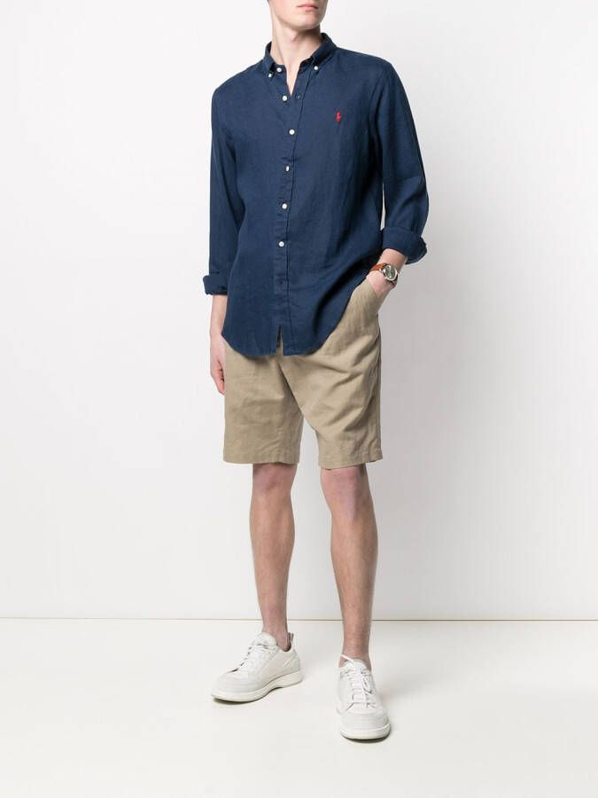 Polo Ralph Lauren Linnen poloshirt Blauw