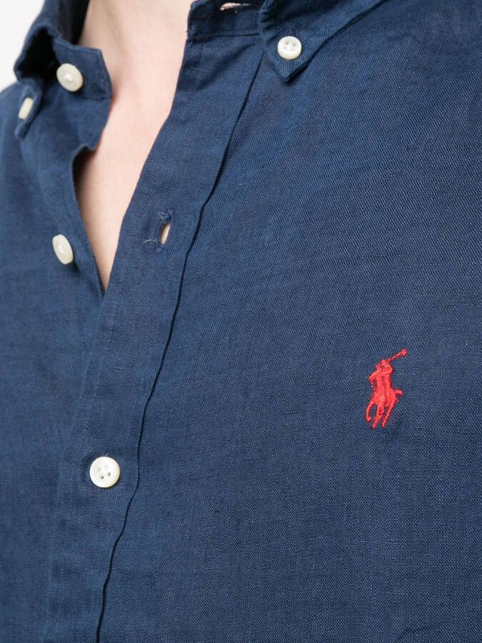 Polo Ralph Lauren Linnen poloshirt Blauw