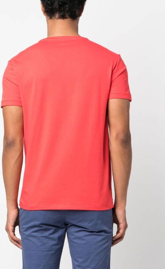 Polo Ralph Lauren T-shirt met logodetail Rood