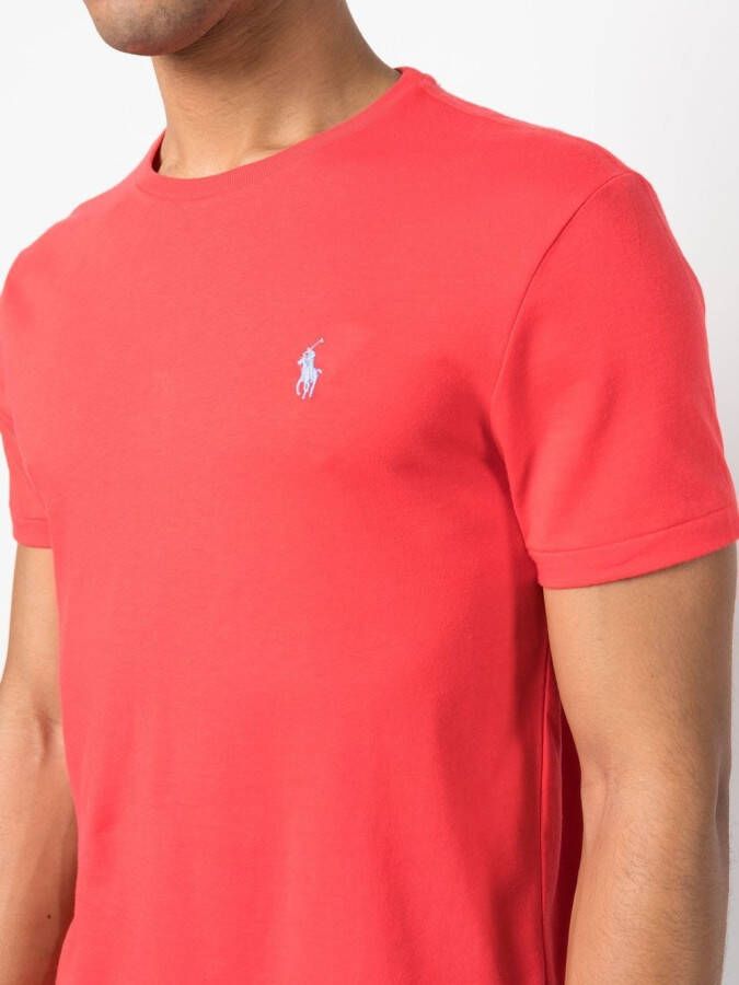 Polo Ralph Lauren T-shirt met logodetail Rood