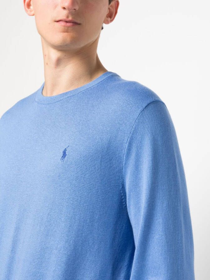 Polo Ralph Lauren Hoodie met geborduurd logo Blauw