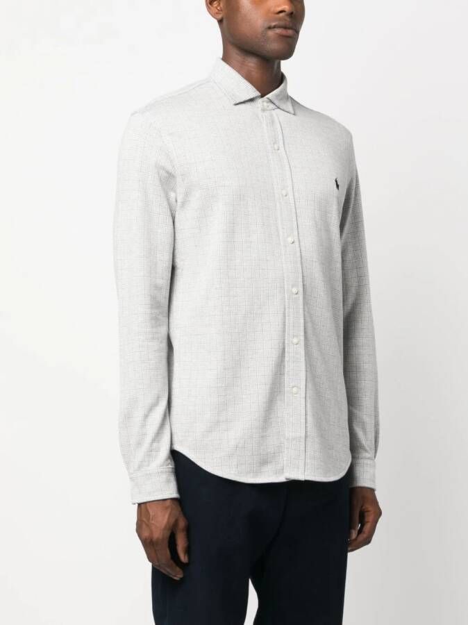 Polo Ralph Lauren Overhemd met geborduurd logo Grijs