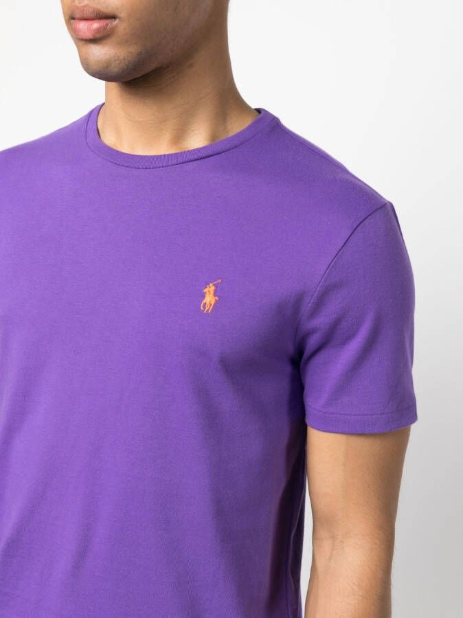 Polo Ralph Lauren T-shirt met geborduurd logo Paars