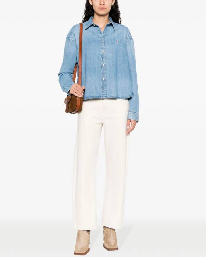 Polo Ralph Lauren Denim blouse Blauw
