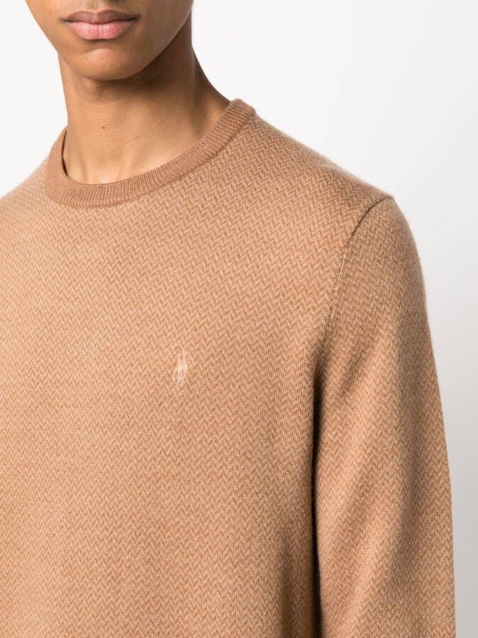 Polo Ralph Lauren Trui met geborduurd logo Beige