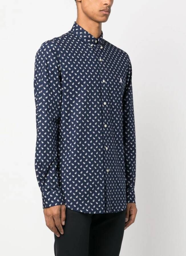 Polo Ralph Lauren Overhemd met paisley-print Blauw