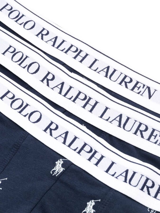 Polo Ralph Lauren 3-pack boxershorts met logoprint Blauw