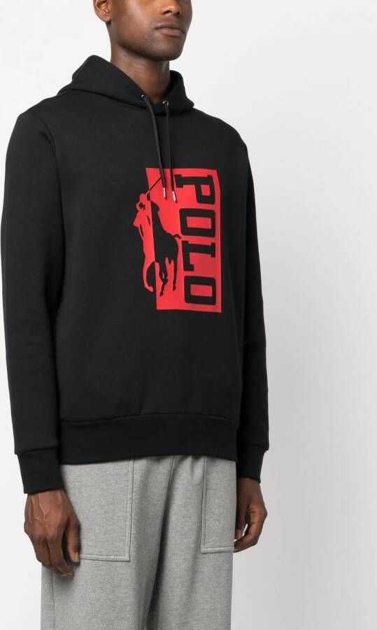 Polo Ralph Lauren Hoodie met logoprint Zwart