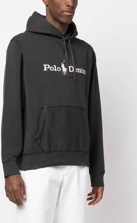 Polo Ralph Lauren Hoodie met logoprint Grijs