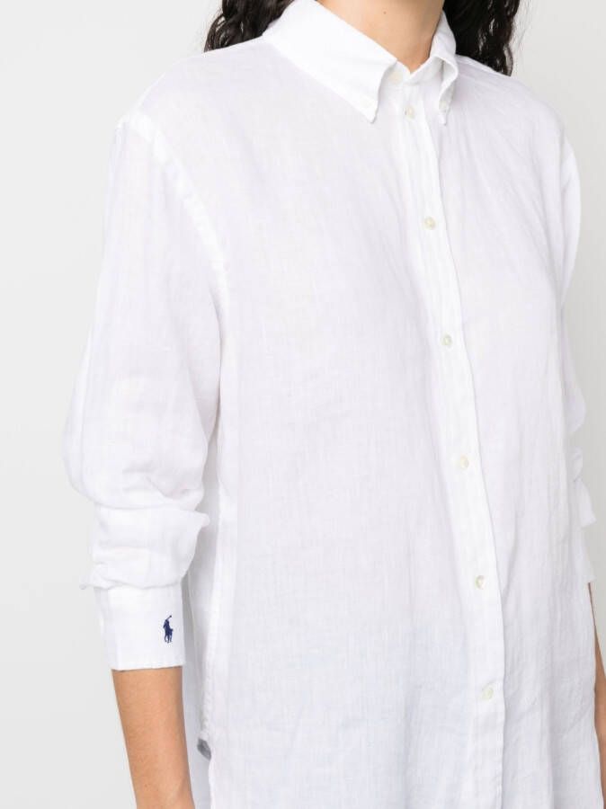 Polo Ralph Lauren Linnen blouse Wit