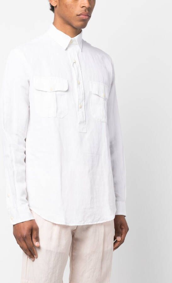 Polo Ralph Lauren Linnen overhemd Wit