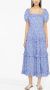Polo Ralph Lauren Maxi-jurk met pofmouwen Blauw - Thumbnail 2