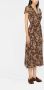 Polo Ralph Lauren Midi-jurk met bloemenprint Bruin - Thumbnail 3