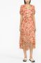 Polo Ralph Lauren Midi-jurk met bloemenprint Oranje - Thumbnail 2