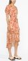 Polo Ralph Lauren Midi-jurk met bloemenprint Oranje - Thumbnail 3