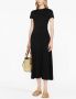 Polo Ralph Lauren Midi-jurk met korte mouwen Zwart - Thumbnail 2