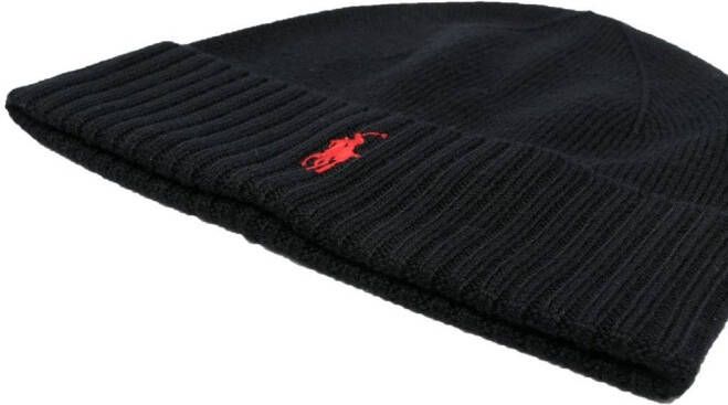 Polo Ralph Lauren Muts met logopatch Zwart