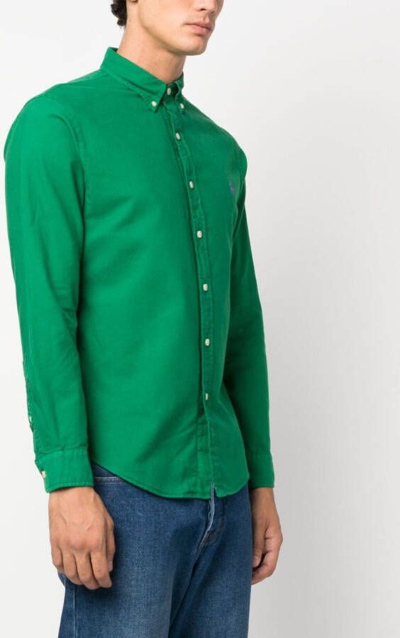 Polo Ralph Lauren Overhemd met borduurwerk Groen