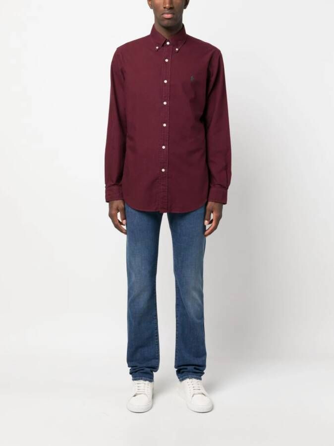 Polo Ralph Lauren Overhemd met borduurwerk Rood