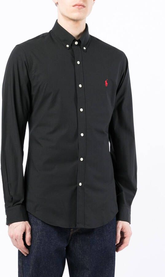 Polo Ralph Lauren Overhemd met borduurwerk Zwart