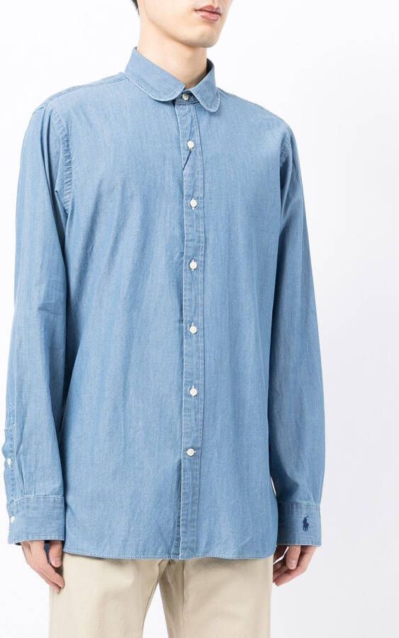 Polo Ralph Lauren Overhemd met chambray Blauw