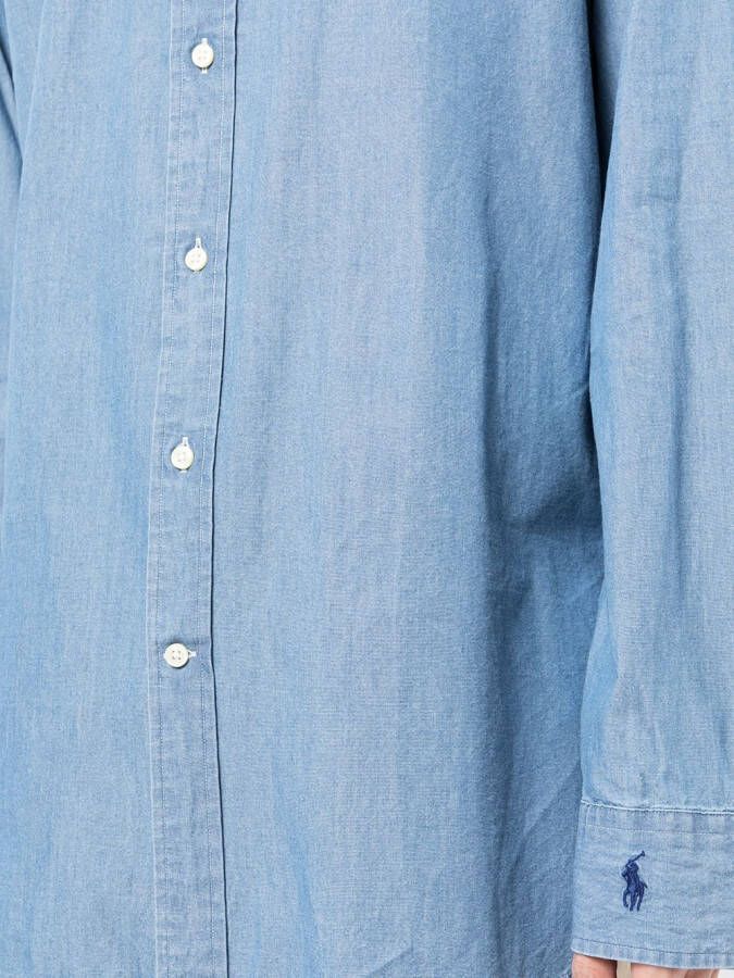 Polo Ralph Lauren Overhemd met chambray Blauw