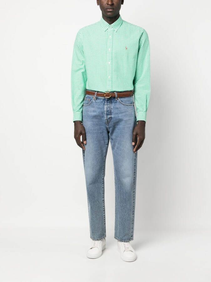 Polo Ralph Lauren Overhemd met geborduurd logo Groen