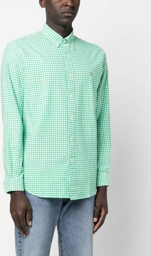 Polo Ralph Lauren Overhemd met geborduurd logo Groen