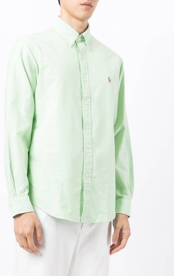 Polo Ralph Lauren Overhemd met geborduurd logo Groen