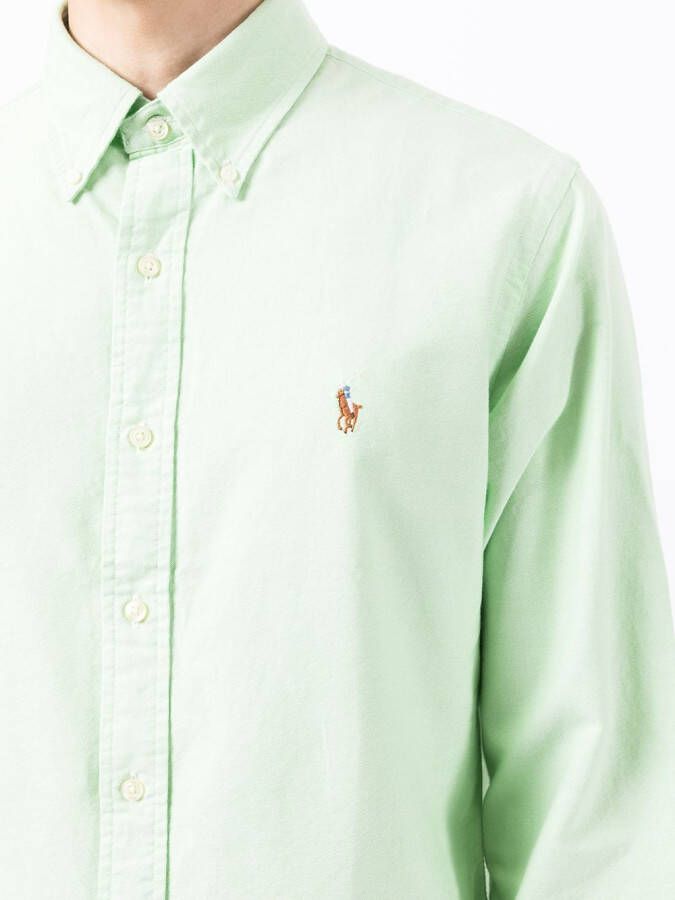 Polo Ralph Lauren Overhemd met geborduurd logo Groen