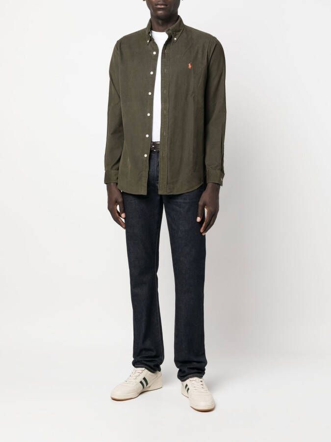 Polo Ralph Lauren Overhemd met geborduurd logo Groen