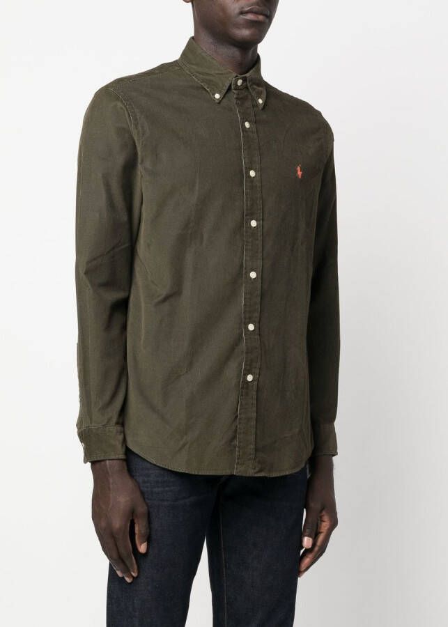 Polo Ralph Lauren Overhemd met geborduurd logo Groen