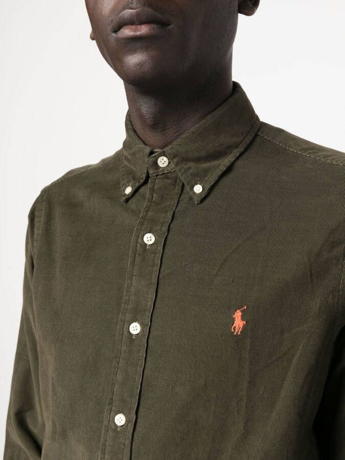 Polo Ralph Lauren Overhemd met geborduurd logo Groen