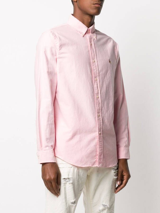 Polo Ralph Lauren Overhemd met geborduurd logo Roze