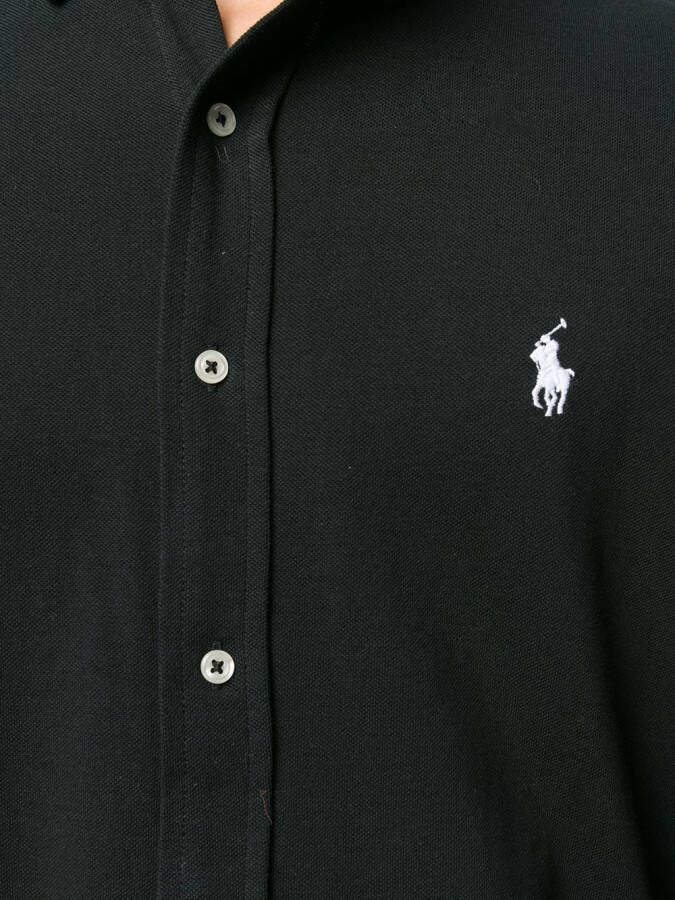 Polo Ralph Lauren Overhemd met geborduurd logo Zwart
