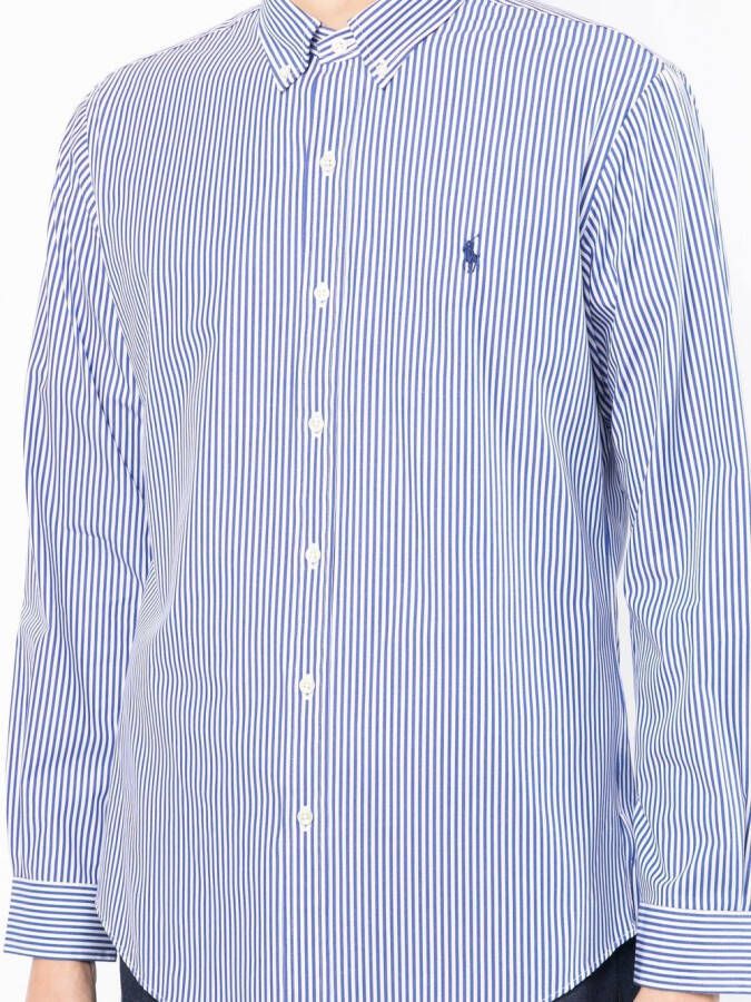 Polo Ralph Lauren Overhemd met krijtstreep Blauw