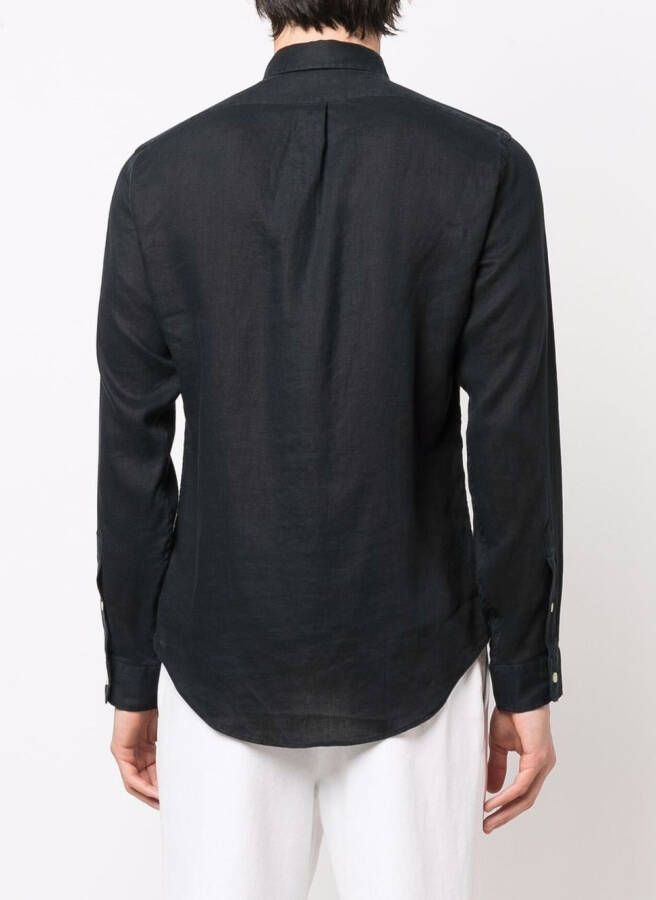 Polo Ralph Lauren Overhemd met logo Zwart