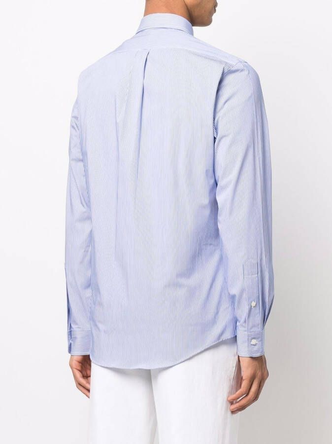 Polo Ralph Lauren Overhemd met logostreep Blauw