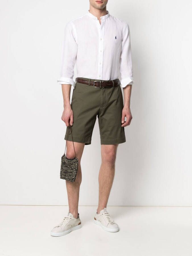 Polo Ralph Lauren Overhemd zonder kraag Wit