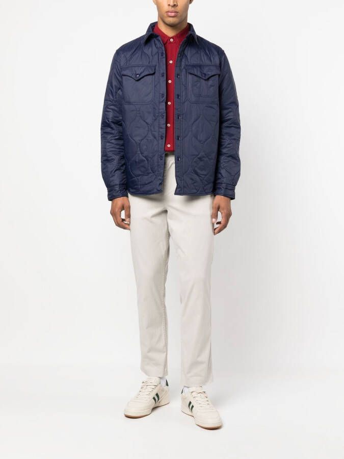 Polo Ralph Lauren Gewatteerd shirtjack Blauw