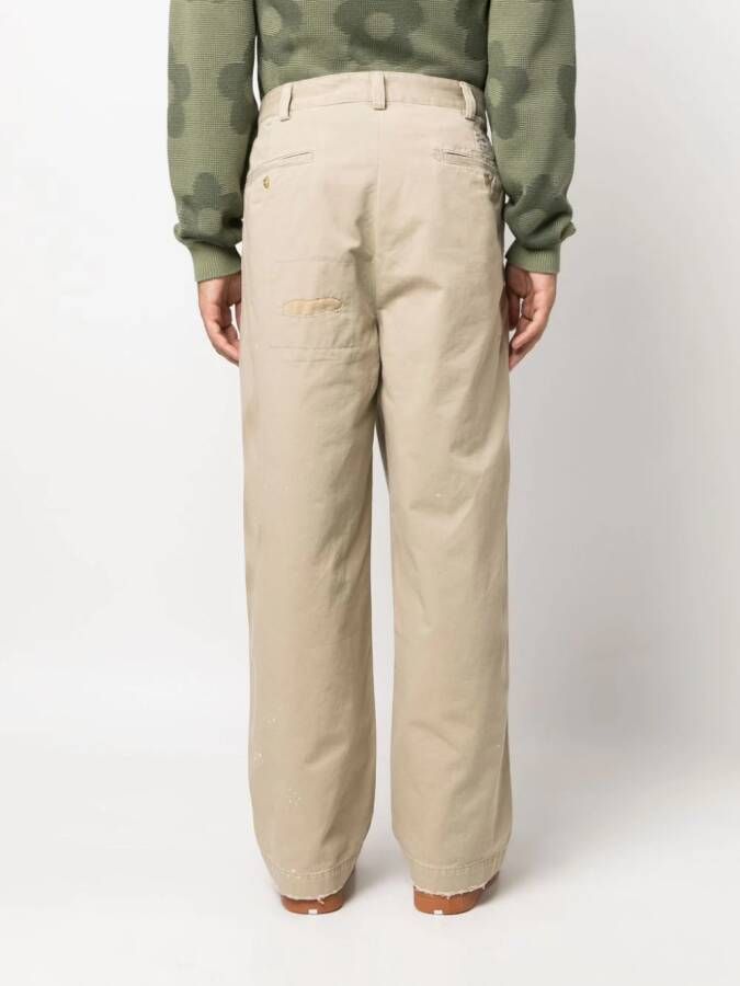Polo Ralph Lauren Jeans met verfspetters Bruin