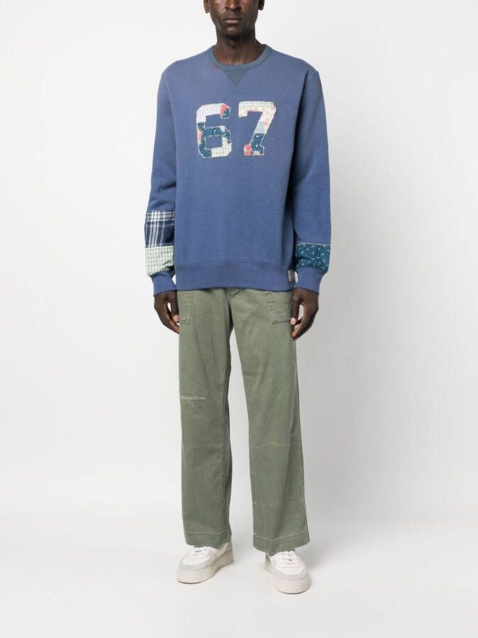 Polo Ralph Lauren Sweater met patchwork Blauw
