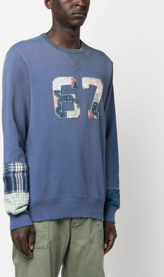 Polo Ralph Lauren Sweater met patchwork Blauw