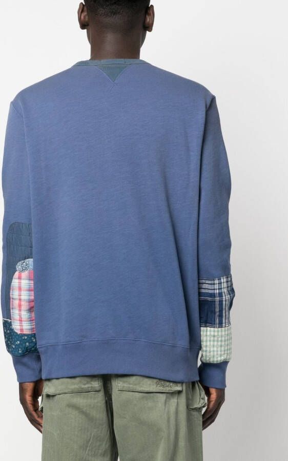 Polo Ralph Lauren Sweater met patchwork Blauw