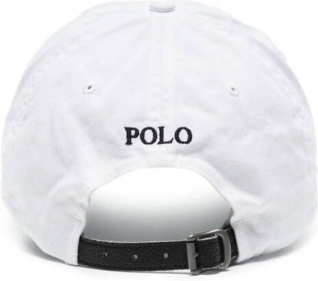 Polo Ralph Lauren Pet met borduurwerk Wit