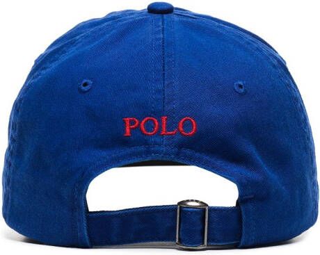 Polo Ralph Lauren Pet met geborduurd logo Blauw