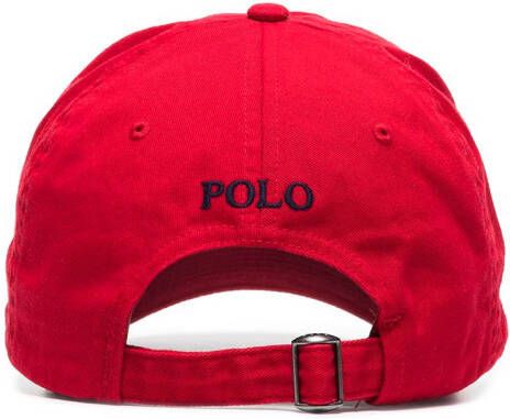 Polo Ralph Lauren Pet met geborduurd logo Rood