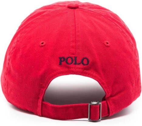 Polo Ralph Lauren Pet met geborduurd logo Rood