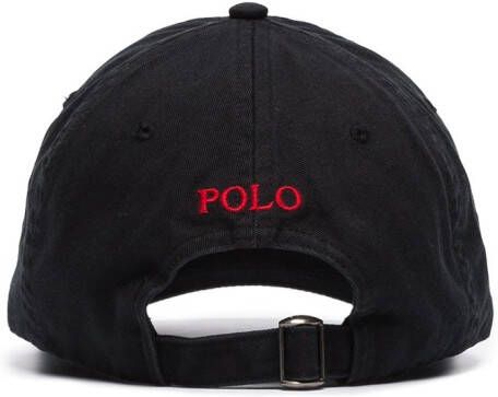 Polo Ralph Lauren Pet met geborduurd logo Zwart